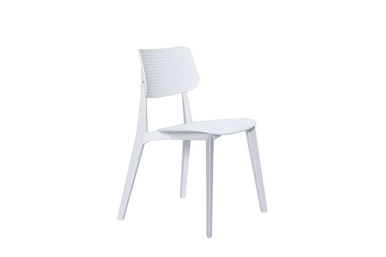 Stellar Dining Chair White with Holes